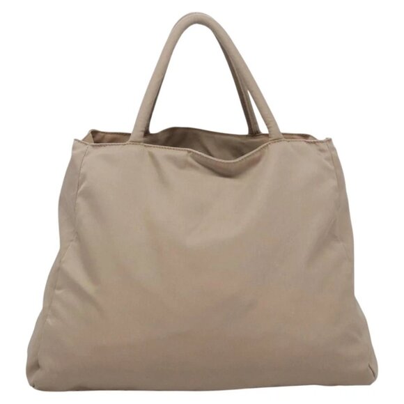 PRADA Hand Bag Nylon Beige Auth 99182 - Picture 3 of 15